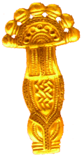 Fiebel aus dem alamannischen Reihengrberfeld in Weingarten/Oberschwaben