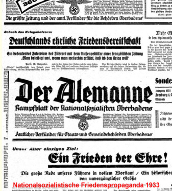 Friedenspropaganda 1933. Fotomontage: Albrt (= Harald Noth)