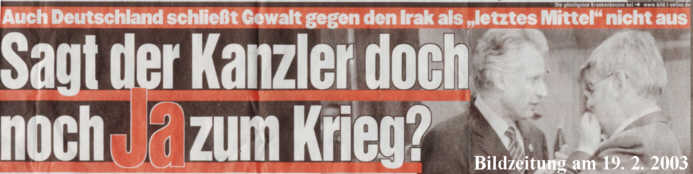 Ich bi ke Freind vu dr BILD - aber di Frog isch berchtigt ...