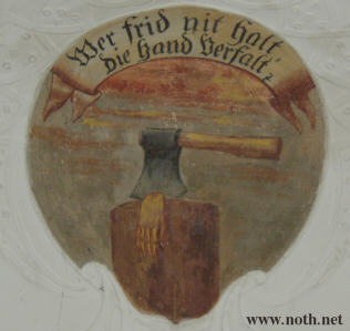 Wer den Frieden nicht hlt, dem verfllt die Hand!